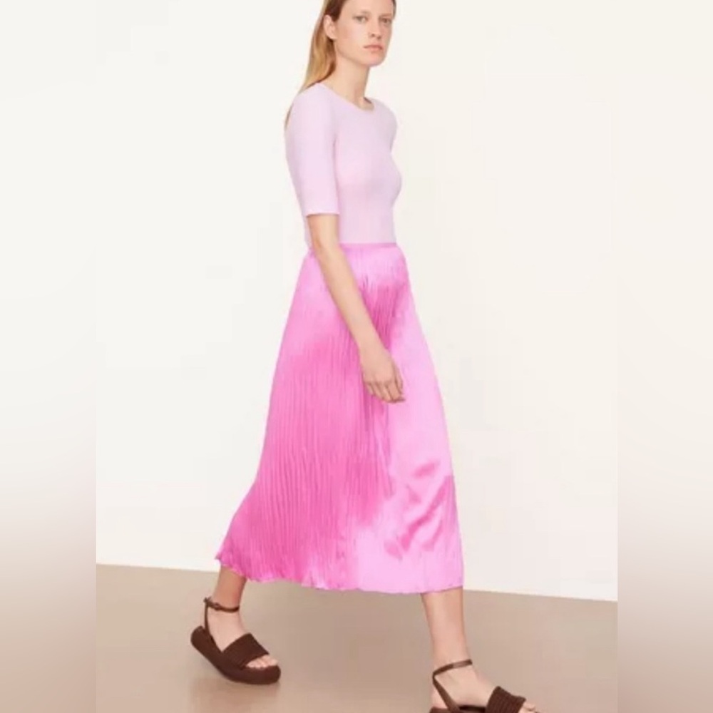 Vince Pleated Column Skirt